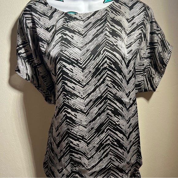 Kasper Black White Blouse - Picture 1 of 3